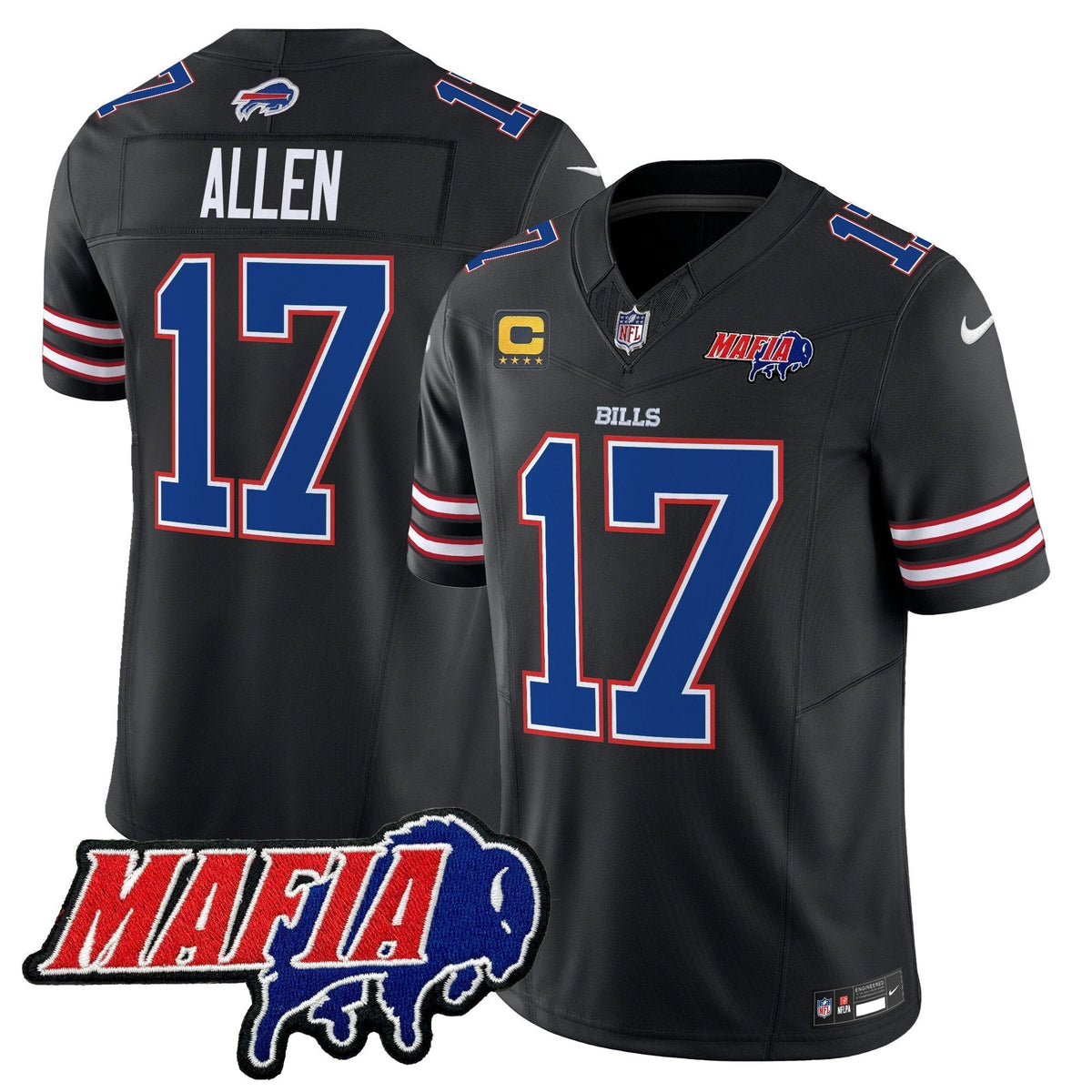 BUF 2025 Bills Mafia Patch Vapor Limited Jersey - Stitched