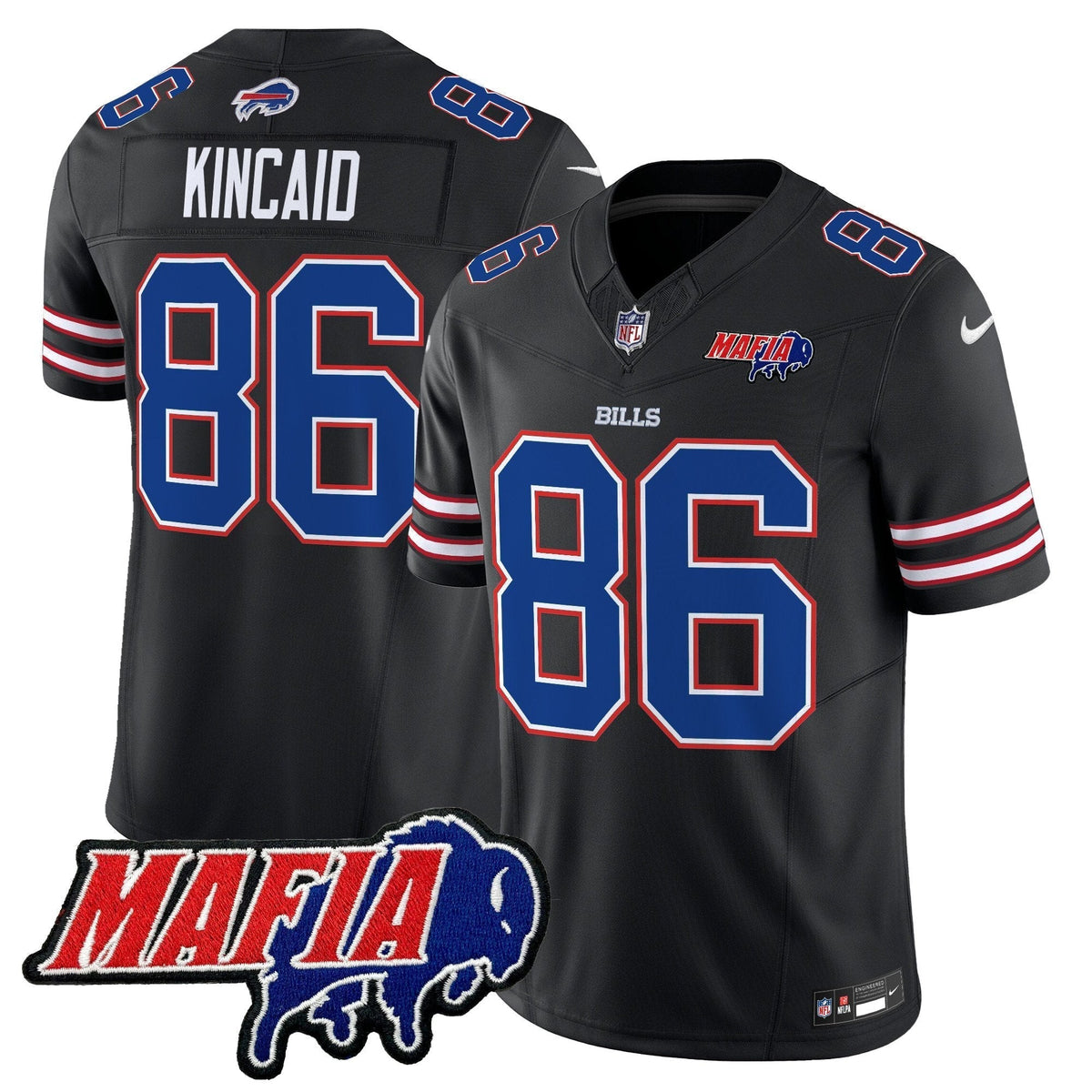 BUF 2025 Bills Mafia Patch Vapor Limited Jersey - Stitched