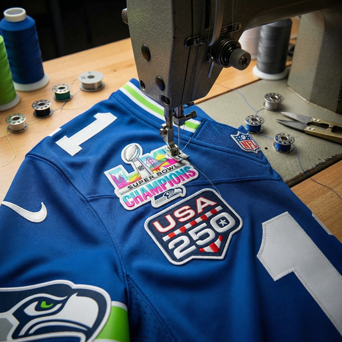 SEA Super Bowl LX Champions Jersey - Stitched N1