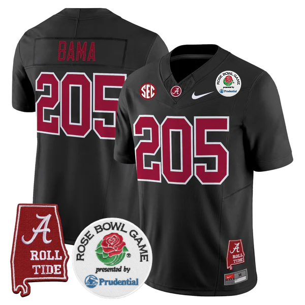 BAMA 2025 Rose Bowl Vapor Limited Jersey - Stitched