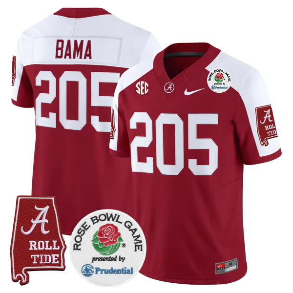 BAMA 2025 Rose Bowl Vapor Limited Jersey - Stitched