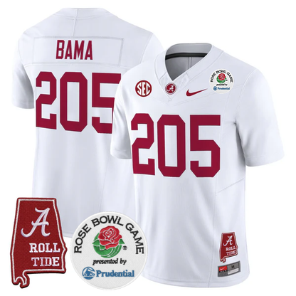 BAMA 2025 Rose Bowl Vapor Limited Jersey - Stitched