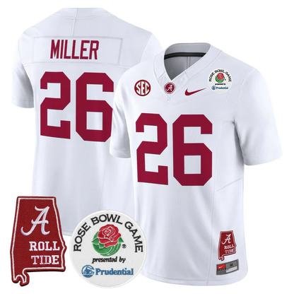 BAMA 2025 Rose Bowl Vapor Limited Jersey - Stitched