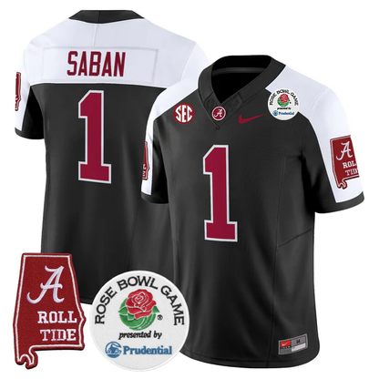 BAMA 2025 Rose Bowl Vapor Limited Jersey - Stitched