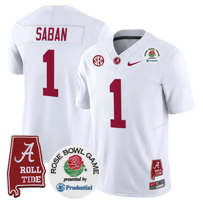 BAMA 2025 Rose Bowl Vapor Limited Jersey - Stitched