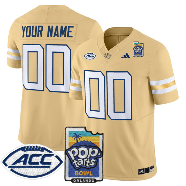 GTYJ 2025 PopTarts Bowl Patch Vapor Limited Custom Jersey - Stitched