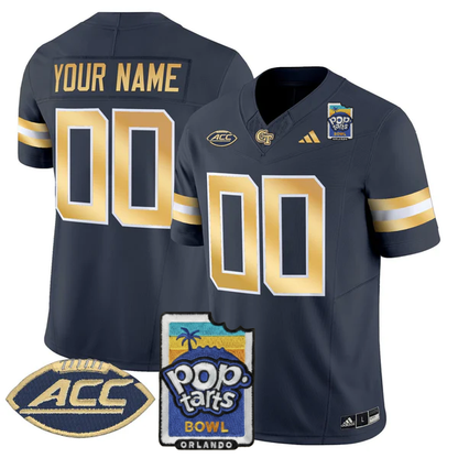 GTYJ 2025 PopTarts Bowl Patch Vapor Limited Custom Jersey - Stitched