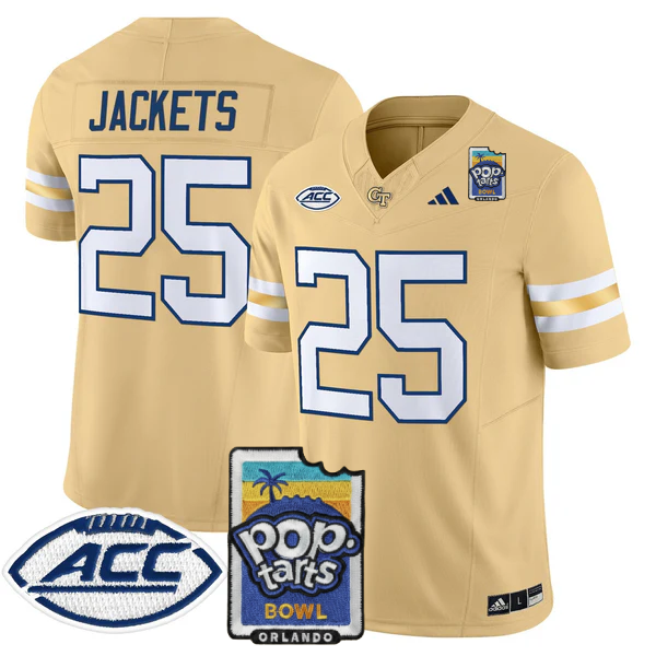 GTYJ 2025 PopTarts Bowl Patch Vapor Limited Jersey - Stitched
