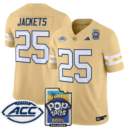 GTYJ 2025 PopTarts Bowl Patch Vapor Limited Jersey - Stitched