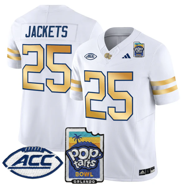 GTYJ 2025 PopTarts Bowl Patch Vapor Limited Jersey - Stitched