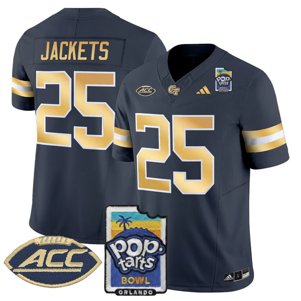GTYJ 2025 PopTarts Bowl Patch Vapor Limited Jersey - Stitched