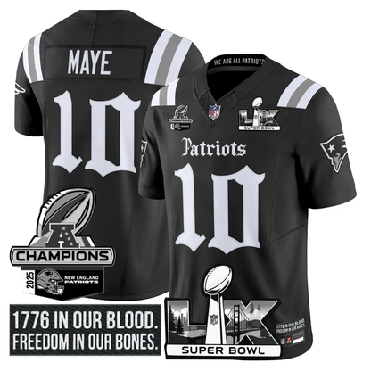 NE 2025 AFC Champions Vapor Limited Jersey N1 - Stitched