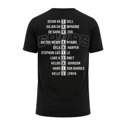 San Antonio Spurs 2026 Western Conference Champions Black Printed T-Shirt